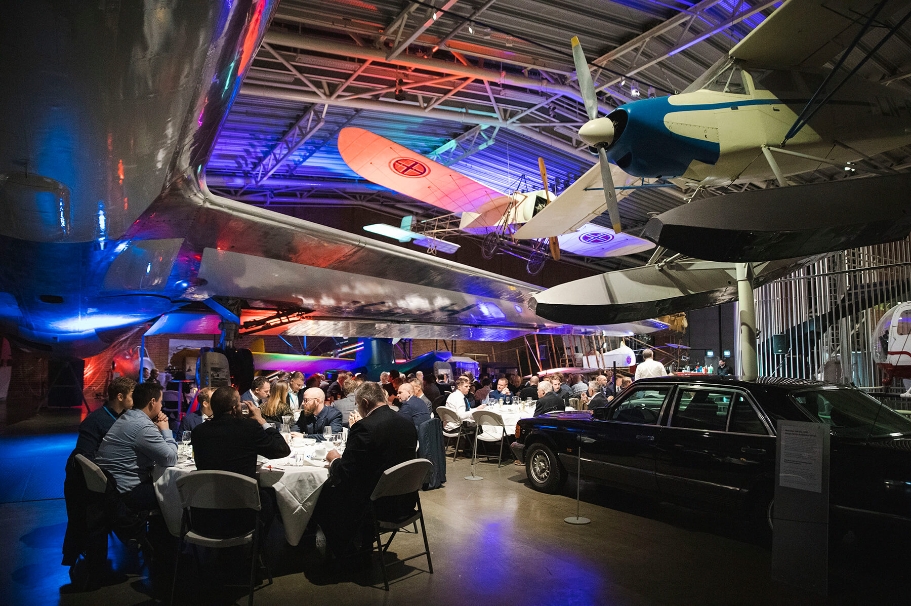 selskap under flyvingen ved teknisk museum i oslo