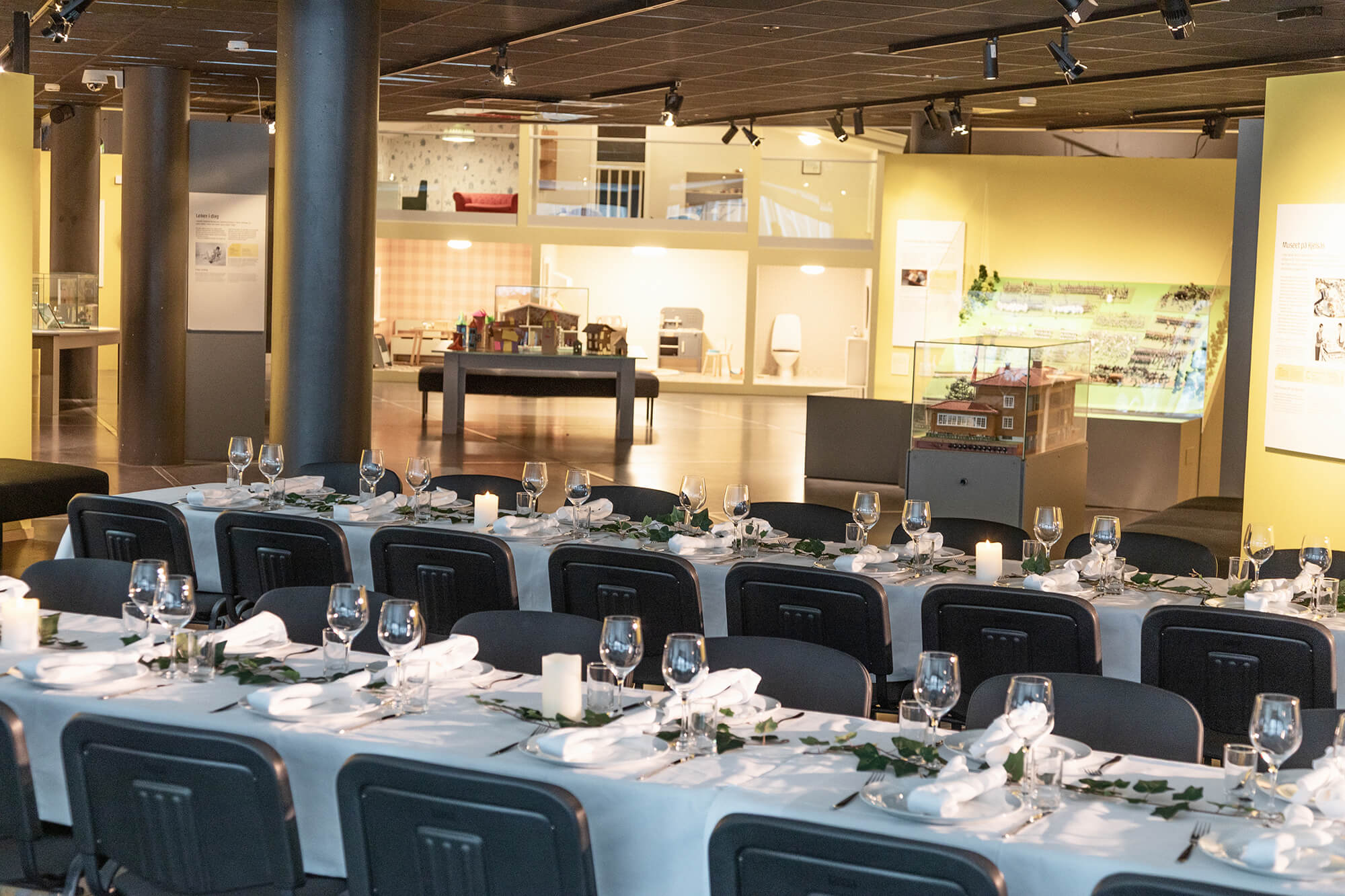 Borddekking under flyvingen ved Teknisk museum