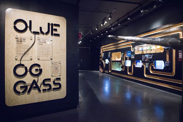 Skilt med Olje og gass