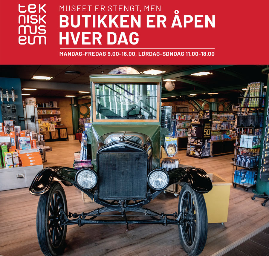 Museets viktigste kanal for kommunikasjon med de som planlegger et besøk. www.tekniskmuseum.no