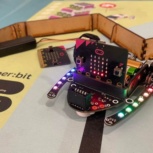 En micro:bit-robot