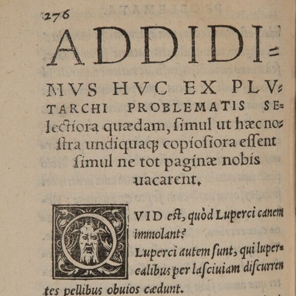 Detaljer fra populær versjonen av boken Problemata Aristotelis